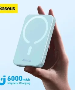 Pin Sạc Dự Phòng Không Dây Tích Hợp Nam Châm Baseus Magnetic Wireless Charging Power bank 6000mAh 20W (With Baseus Xiaobai series Cable Type-C to Type-C 60W(20V/3A) 50cm)