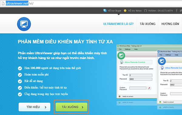  Cách sử dụng UltraViewer thay thế TeamViewer