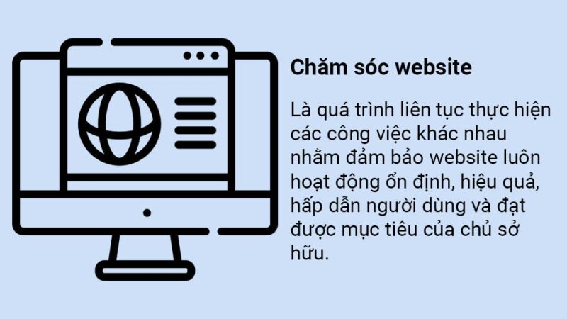 dịch vụ chăm sóc website trọn gói