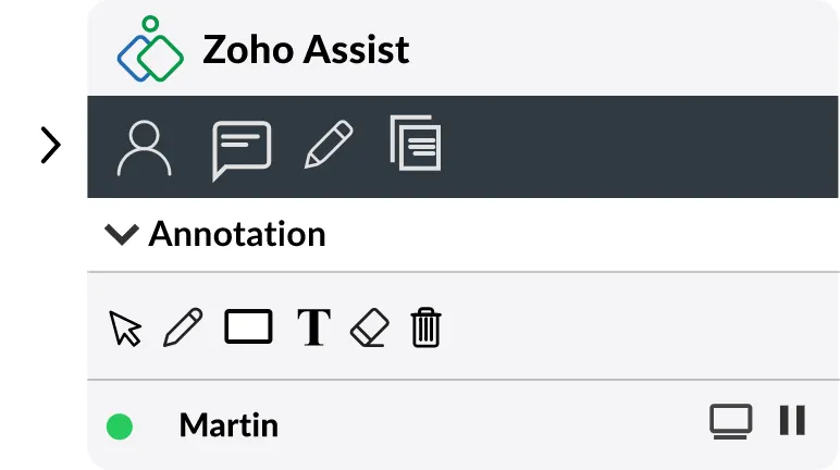 4 tính năng nổi bật của Điều khiển từ xa qua Zoho Assist